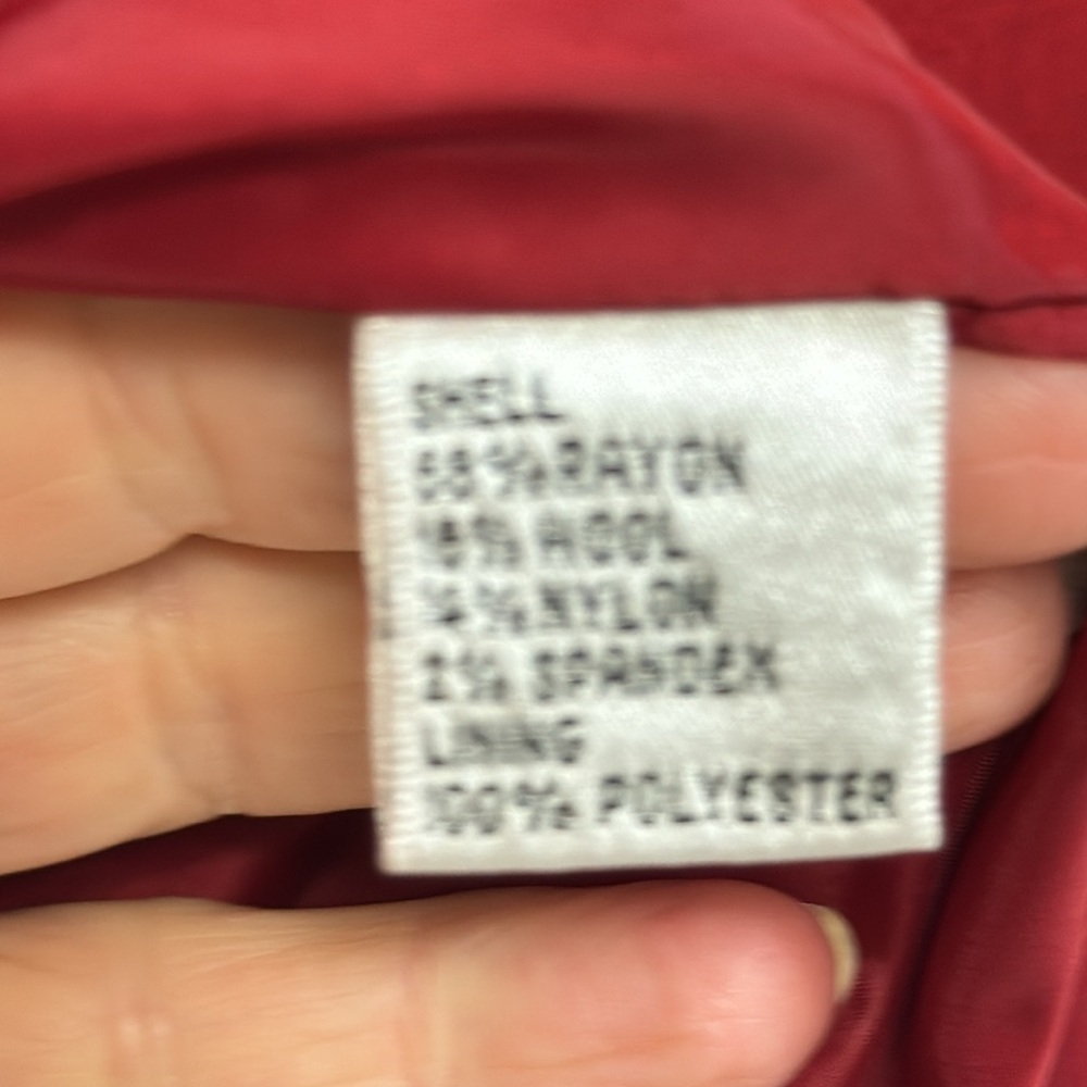 Plus size Talbots red blazer - Picture 9 of 10